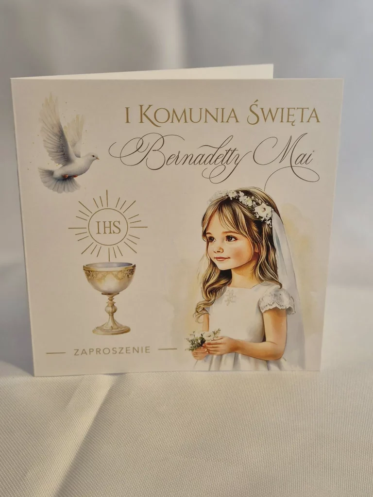 zaproszenie komunia