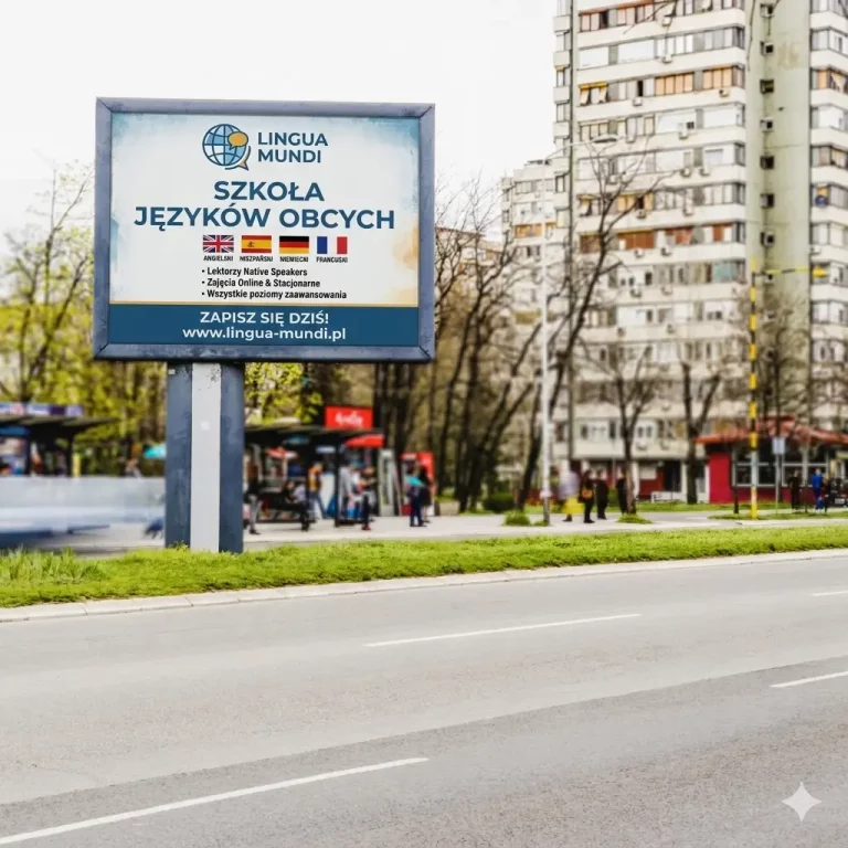 baner reklamowy na ulicy, banery reklamowe